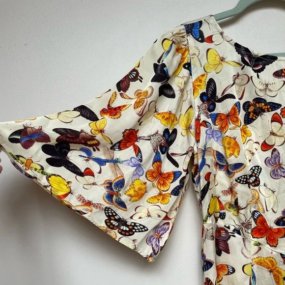 Samantha Pleet Butterfly Noble Midi Dress | Sz 6 - Picture 9 of 13